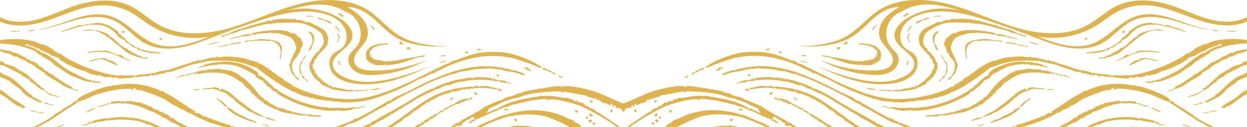 Decorative golden wave